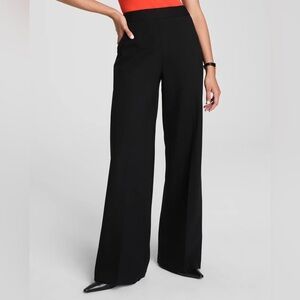 High Waist Black Wide-Leg Spanx Ponte Women's Pants